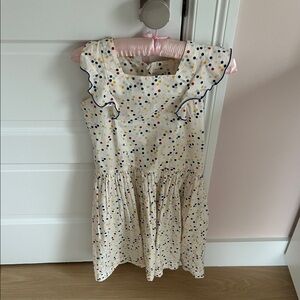 Petit Bateau Colorful Dotted Dress with Ruffles